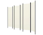 6 Panel Room Divider Privacy Screen Folding Partition Foldable Panels White 3m x 1.8m