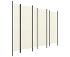 6 Panel Room Divider Privacy Screen Folding Partition Foldable Panels White 3m x 1.8m