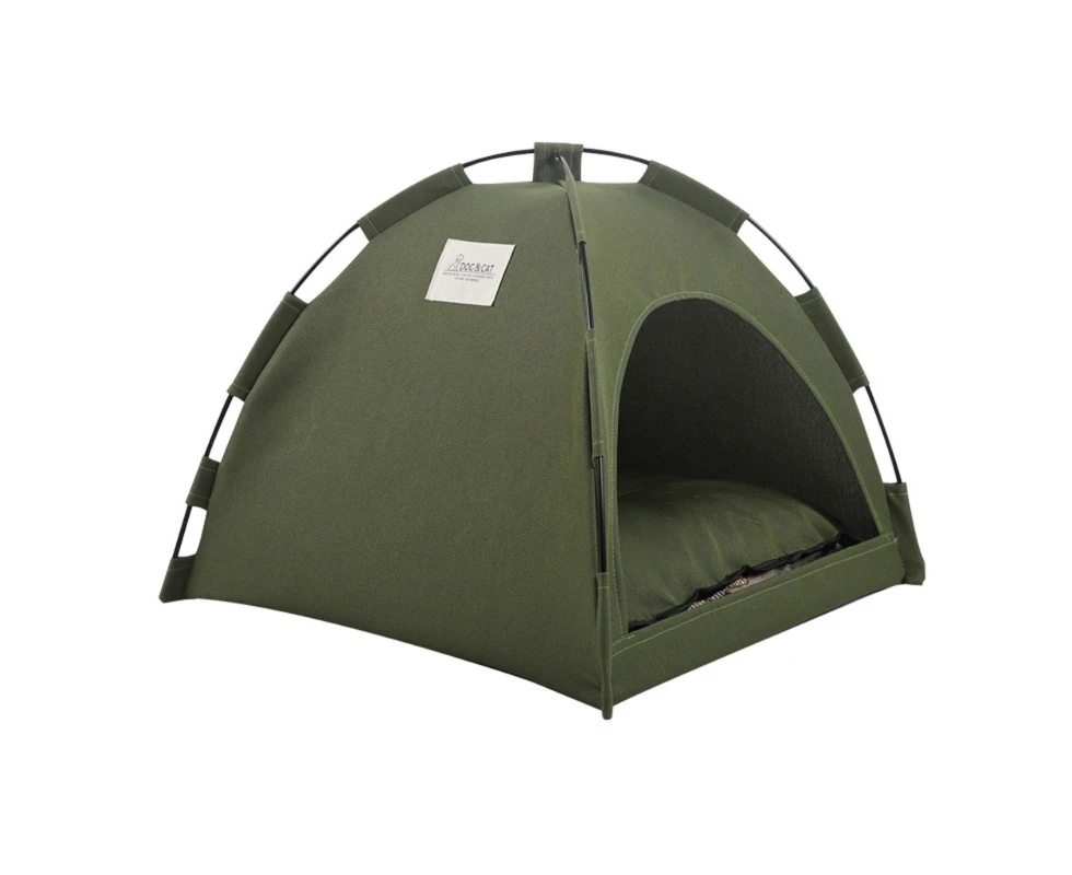 Breath can fold the pet nest tent-green -m