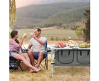 Folding Camping Table Aluminum Portable Outdoor Picnic Storage Organizer Desk