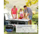 Folding Camping Table Aluminum Portable Outdoor Picnic Storage Organizer Desk