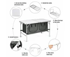 Folding Camping Table Aluminum Portable Outdoor Picnic Storage Organizer Desk