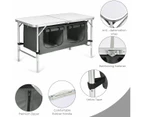 Folding Camping Table Aluminum Portable Outdoor Picnic Storage Organizer Desk