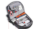 Backpack Travel Slim Laptop Backpack 15.6 Inch Laptops Backpacks with USB Charging Port-Grey