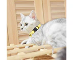 Colorful Cat Collars, Soft Nylon Kitten Collars, Adjustable Safety, with Footprint Design and Bell - Set of 10 ST-4