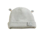 Warm and Stylish Baby Hat Comfortable Winter Beanie Cap Soft Breathable Bonnet - Bear gray