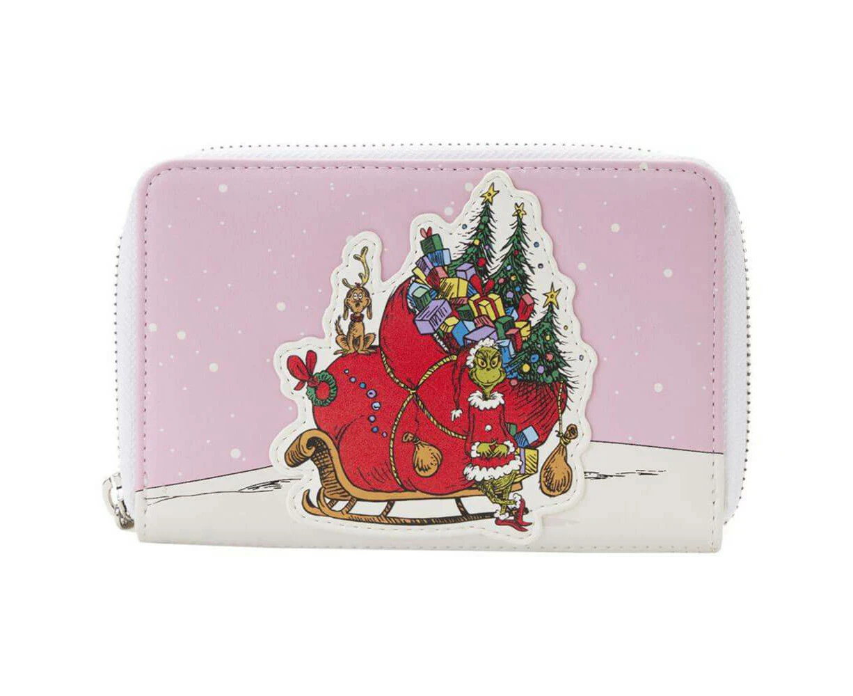 Dr. Seuss The Grinch Sleigh Zip Around Purse