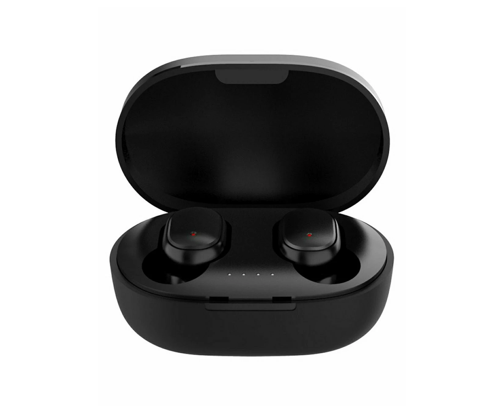 Stereo Earbud Headphones In-ear Earphones Wireless Earphones With Charging Box Noise Reduction Mini Stereo Headset - Black