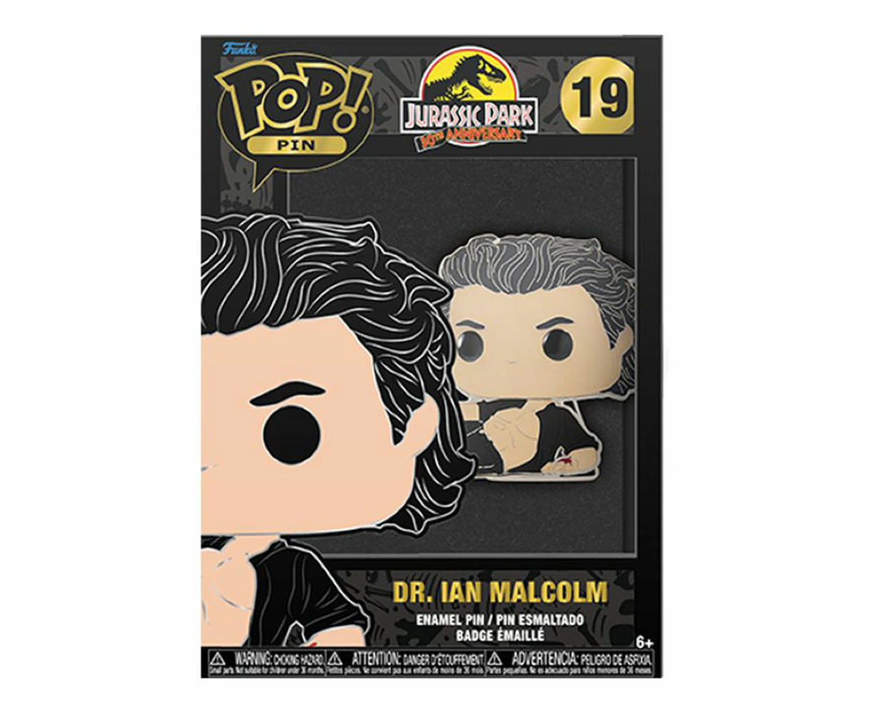 Jurassic Park Dr. Ian Malcolm 4" Enamel Pop! Pin