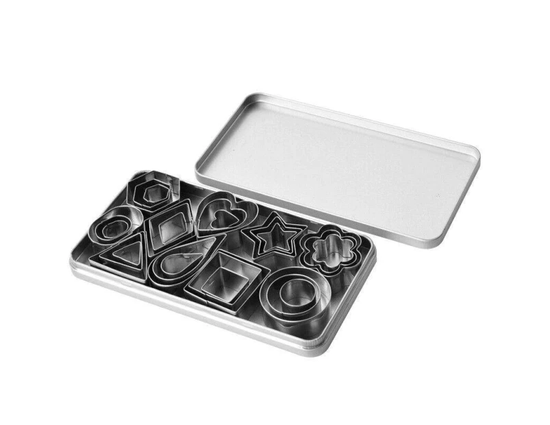 30X Polymer Clay Cutter Stainless Steel Geometry Pottery Tool Cutting Mould Diy