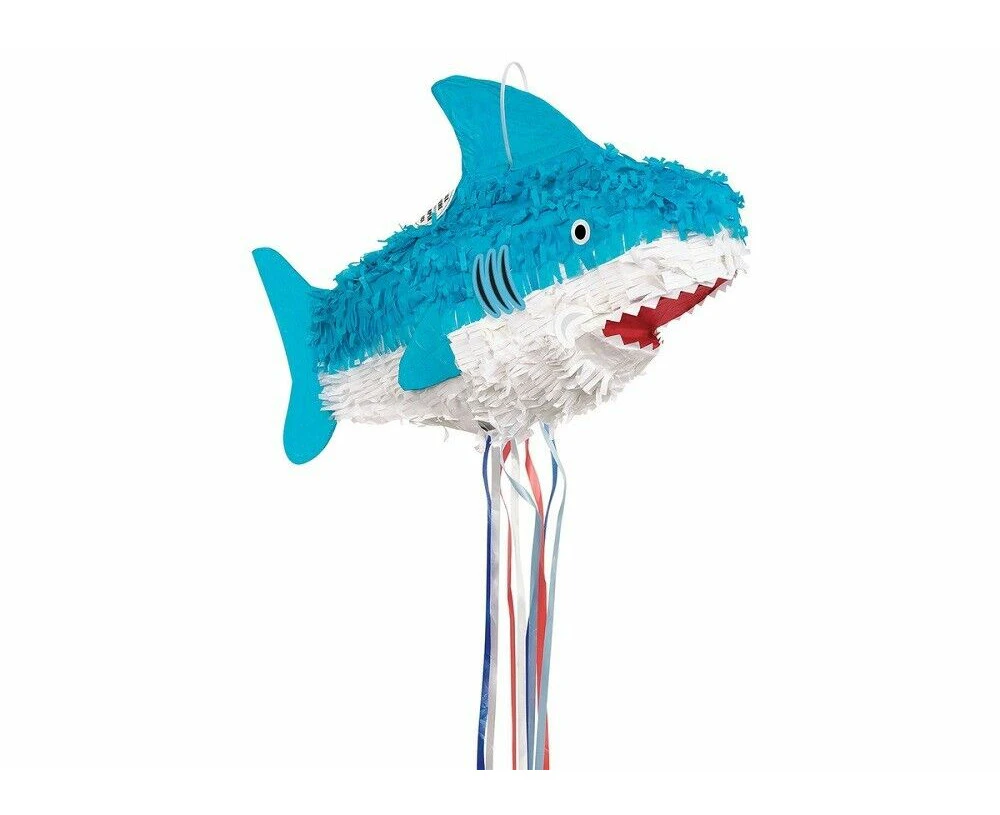 Shark Ocean Birthday Party Pull Pinata Pinyata Fun Game Toys Treat Lollies Box