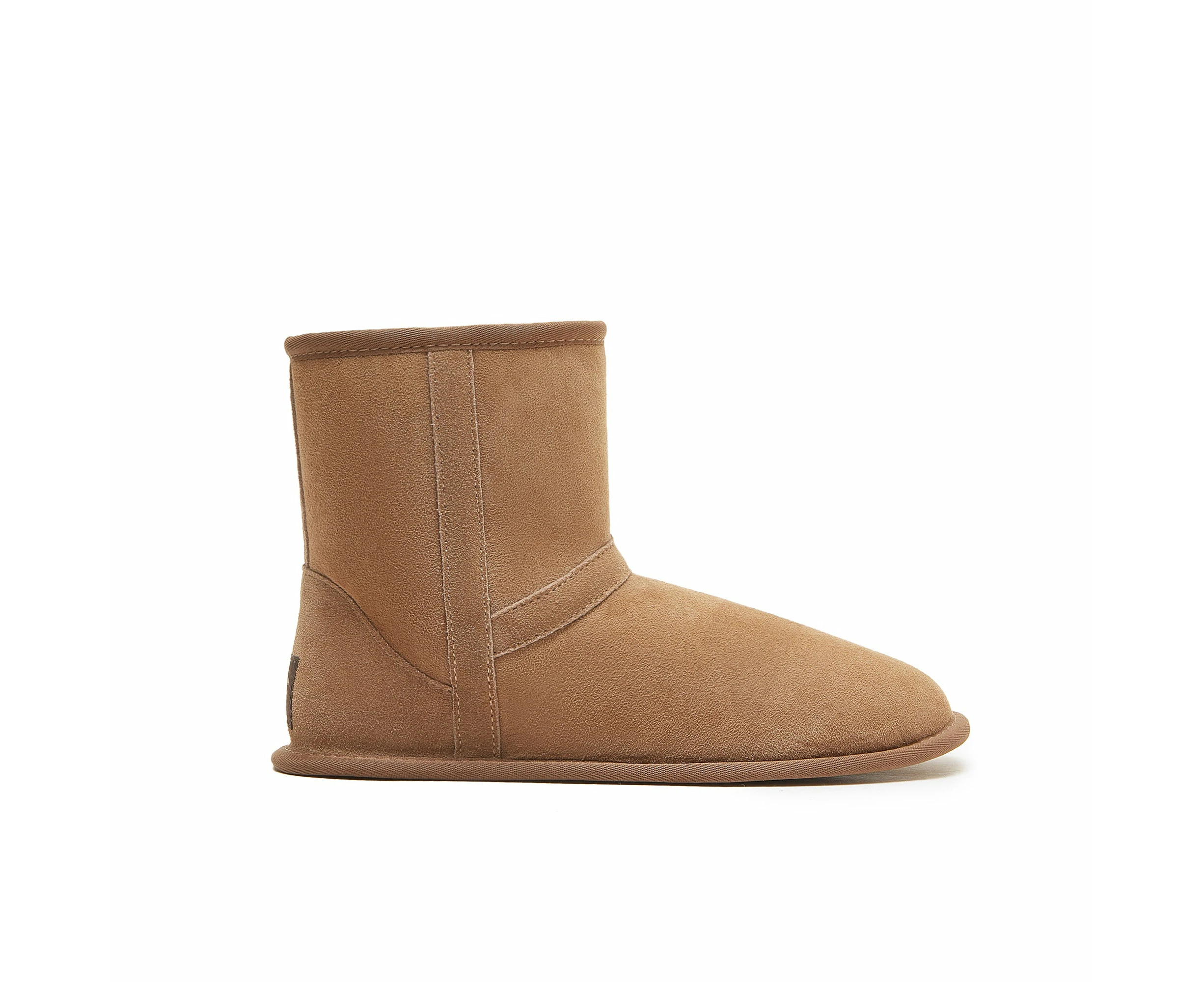 Yellow Earth Australia - Byron Classic Women's Men's UGG Boots - Soft Leather Suede Sole - 100% Double Face Australian Sheepskin Boot - CHESTNUT