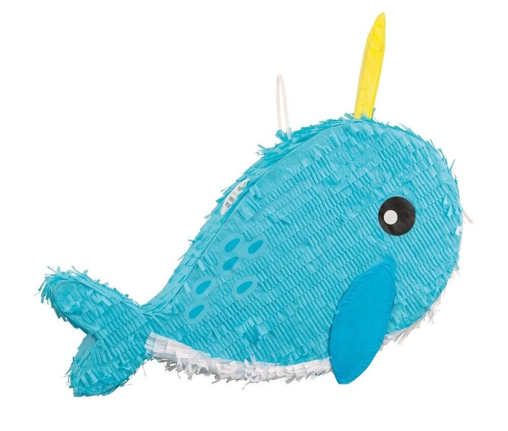 Narwhal Ocean Birthday Party Pinata Pinyata Fun Game Toy Treat Lollies Box Décor