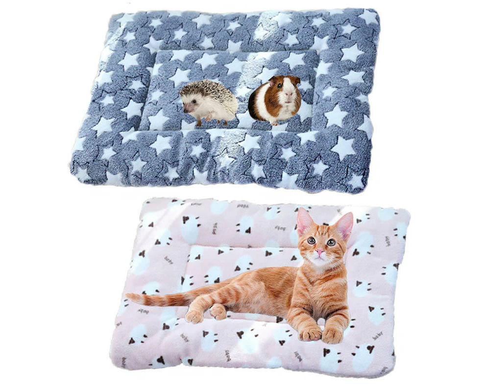 ViviPet 2 Piece Pet Plush Bed Mat Warm Sleep Pad-C