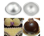 Hemisphere 3D Aluminum Ball Sphere Cake Pan Sugarcraft Bakeware Decorating Mold Style 1