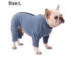 Full body protection for dogs Long sleeve surgical recovery clothes Pet warm clothes (l)
