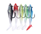 5pcs 10CM-19.8G Fishing Baits Simulation Fish Shaped Lure Bait Fishing Lures Grubs Fishing Accessories for Fishing Lover (Colorful)