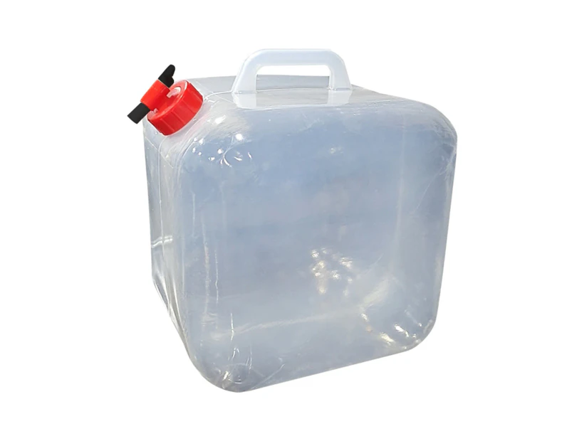 Buutrh 5L/8L/10L/15L/18L/20L Water Bag High Capacity Leak-proof Food Grade PE Self Driving Camping Folding Water Bag Outdoor Supplies-Red-