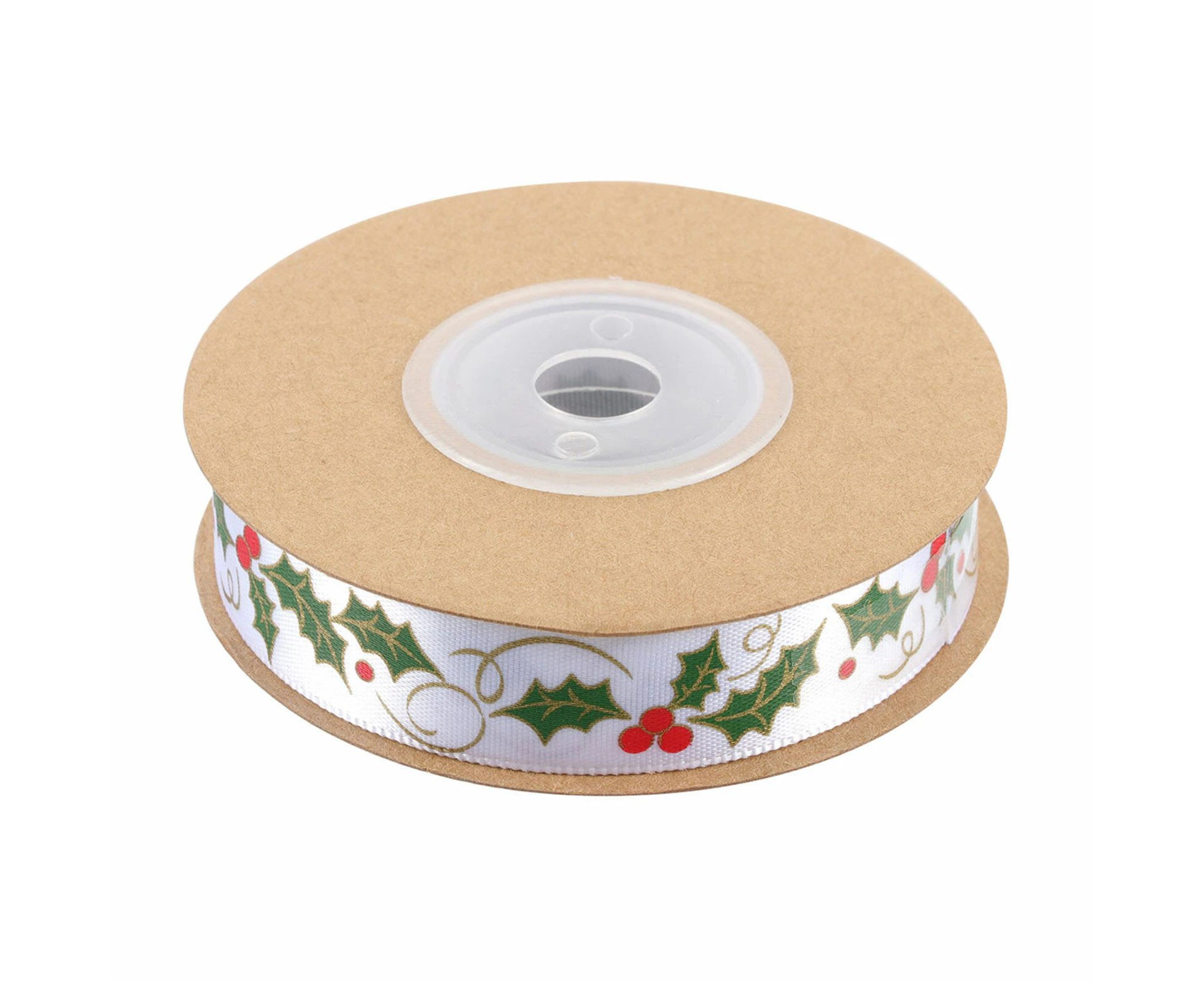 1 Roll Christmas Decoration Ribbon Gift Ribbon DIY Supplies Xmas Printing Ribbon