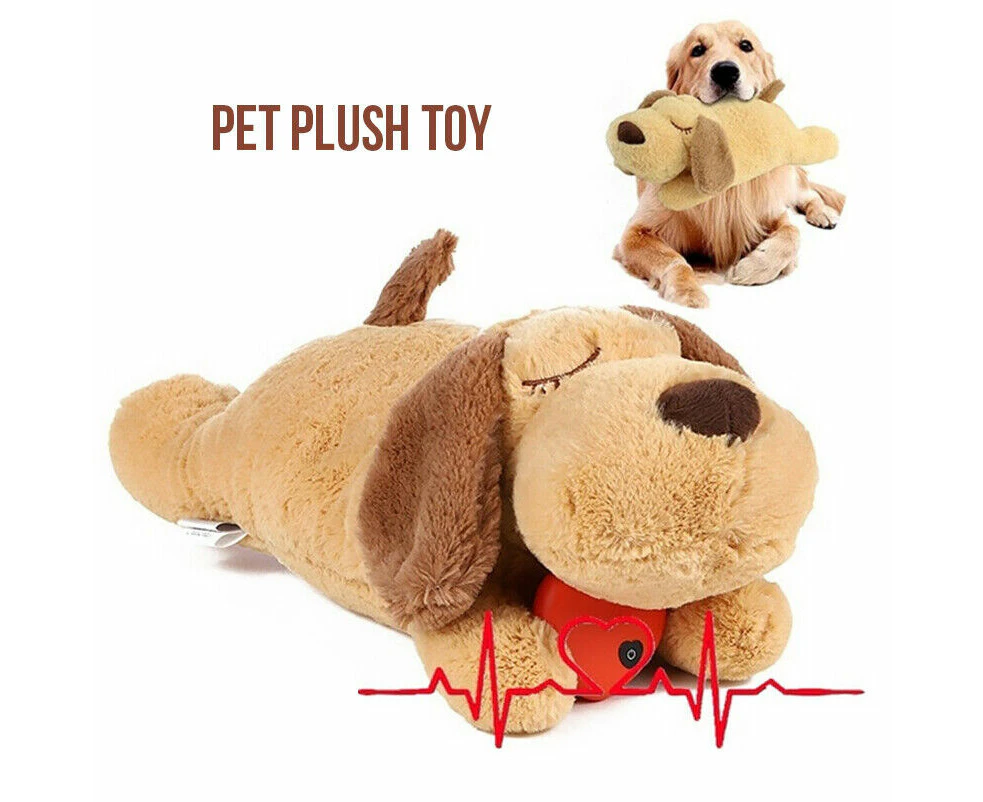 Pets Toy Heartbeat Soft Plush Sleeping Buddy Pet Dog Anxiety Behavioral Aid