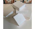 12pcs/lot brown Cardboard gift box,white Package paper carton box kraft paper handmade soap packaging craft box folding Size 17x17x4cm Colour White12