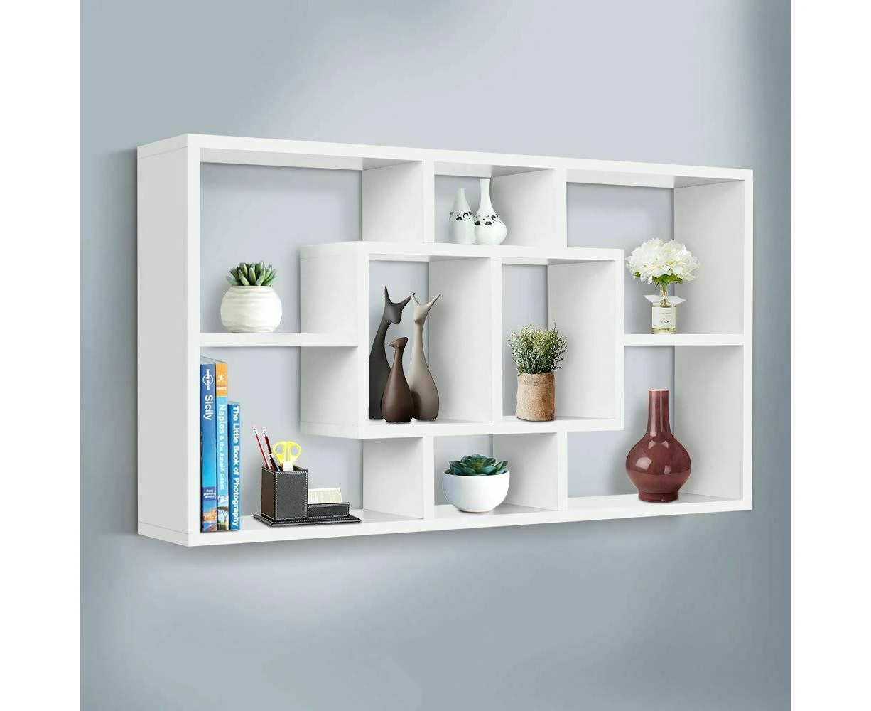 Freestanding Floating Display Shelves Shelf Bookshelf Rack Wall Mounted