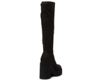 Womens Footwear Ravella Benedict Black Stretch Suede Boot