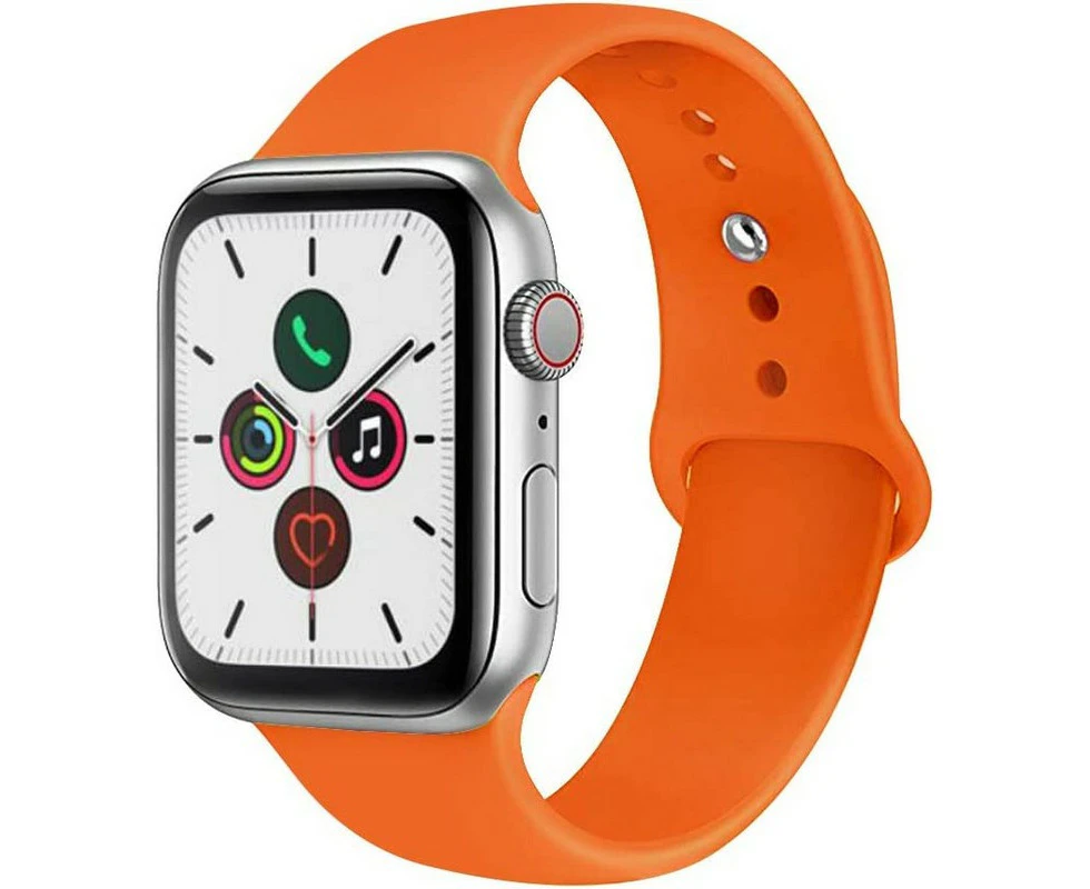 NewBee WAT-NB-42OGG2 Sports Silicone Bracelet Strap Band For Apple Watch IWatch 42/44mm Orange