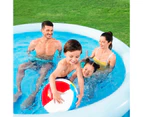 Bestway Fast Set Up Round Pool 3.66mx76cm Above Ground Swimming Inflatable 12ft x 30in Blue Outdoor Kids Adults Backyard Family Water Play Station Party