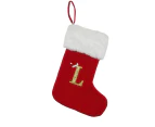 Christmas Stocking Durable Luxurious Letter Embroidered Knit Christmas Stocking Pendant Christmas Decor-L