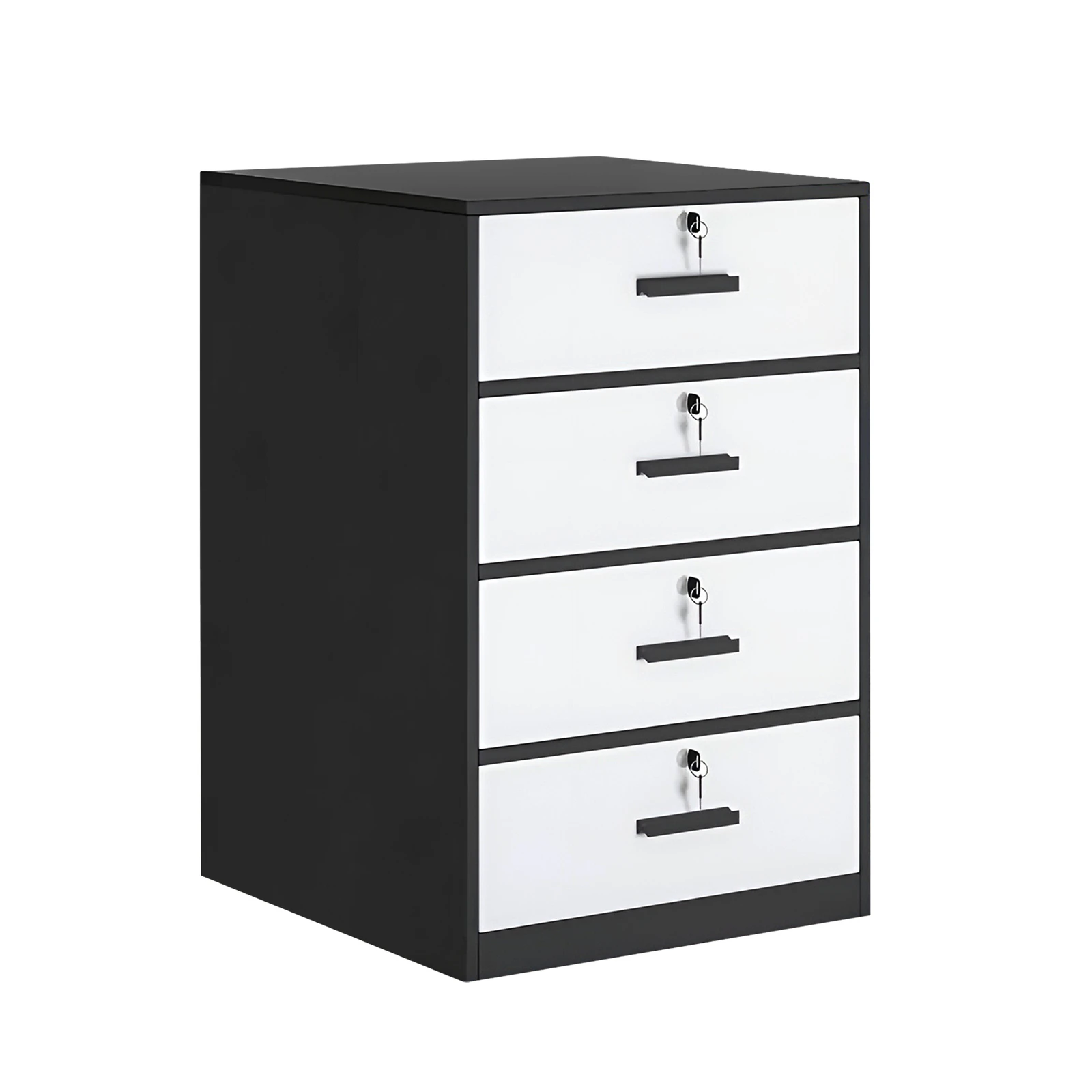 Lauft 4 Drawer Filing Cabinet Document Organiser Lockable Office Storage