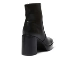 Womens Footwear Sandler Tempo Black Smooth Boot