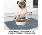 Waterproof Dog Mat Food Water Pet Mat, Cat Food Mat,  Waterproof Nonslip Pet Dog Placemats-blue