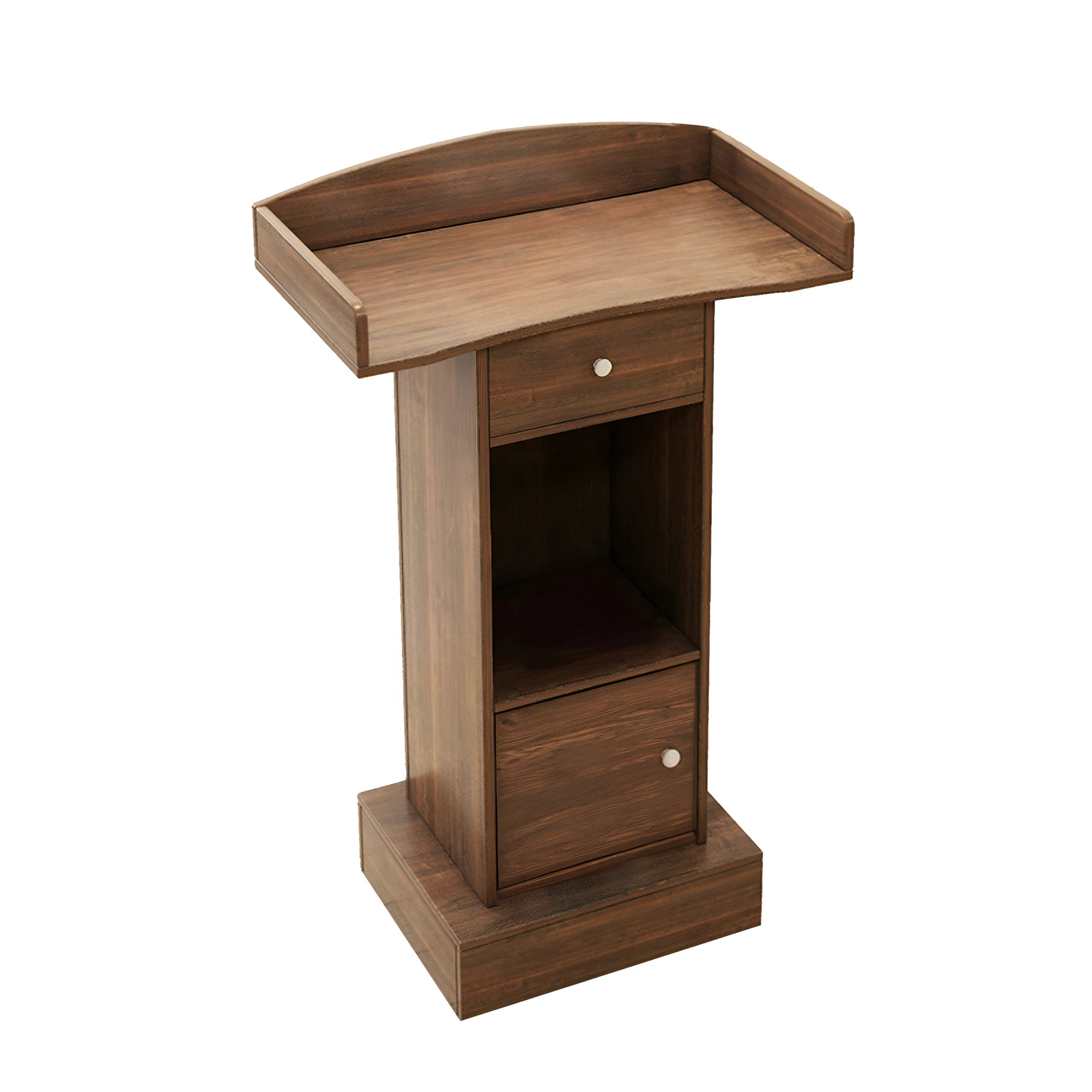 Lauft Podium Lectern Stand Wood Presentation Podium Stand Storage Church Pulpit