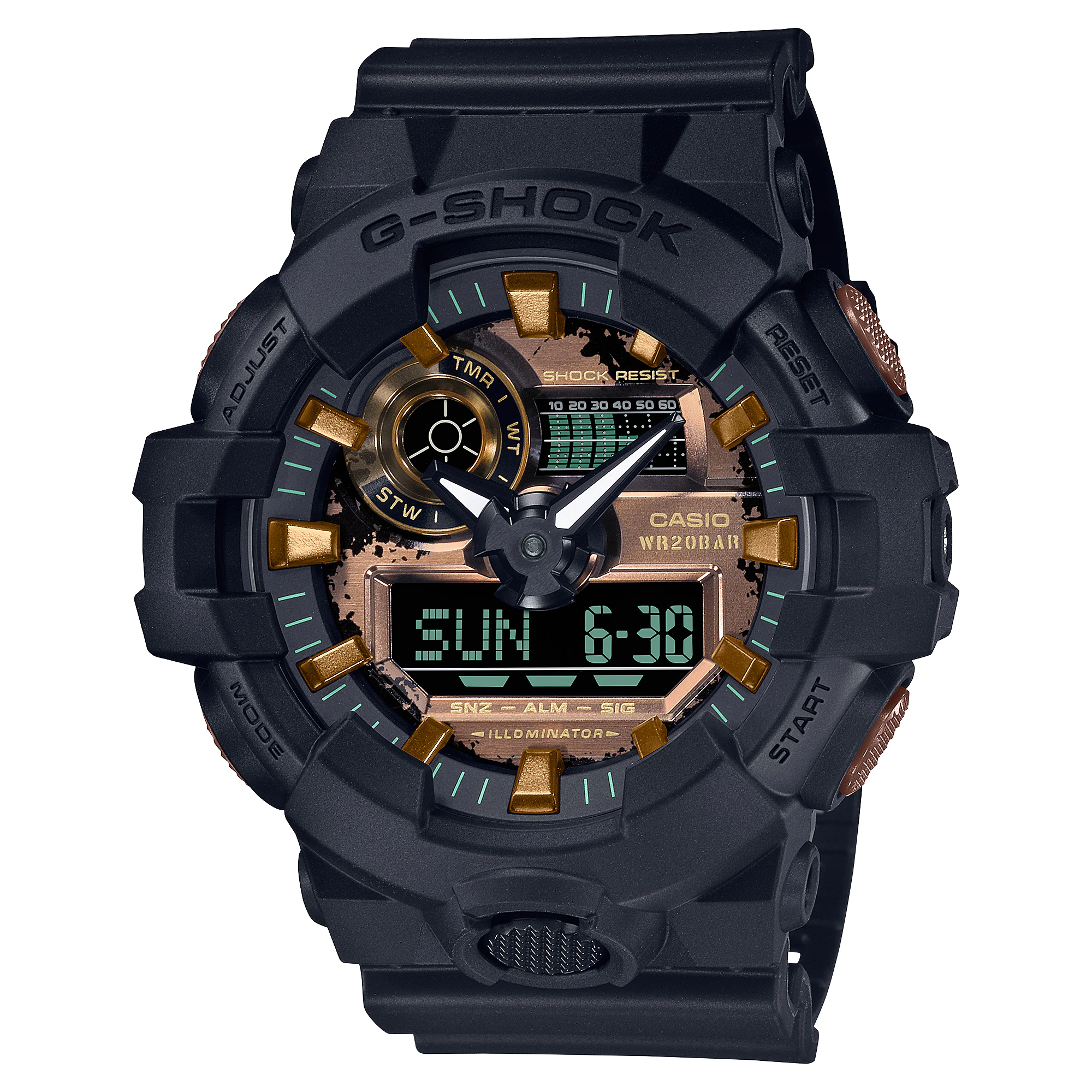 G-Shock Digital Black Resin Band Men's Watch GA700RC-1A