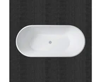 1700x830x580mm Sanarity Lucite Acrylic Bathroom Bathtub Thin Edge Oval Freestanding Bath Tub High Gloss White Soaking Bath Tub Spa Cured KDBT-3-1700