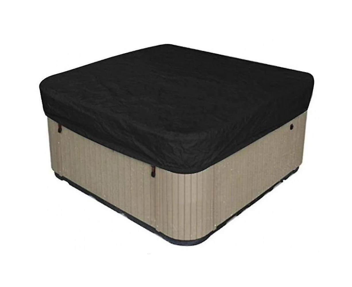 Waterproof Polyester Square Hot Tub Cover Outdoor Spa Covers Square Hot Tub Cover1 Pieceblack