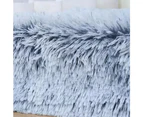 Plush Soft Pet Dog Bed Anti-Slip Dog Sleeping Mat Washable Dog Bed - Grey