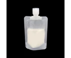 Refillable Empty Squeeze Pouch Cosmetic Lotion Shampoo Plastic Spout Foldable Sample Containers For Travel100Ml