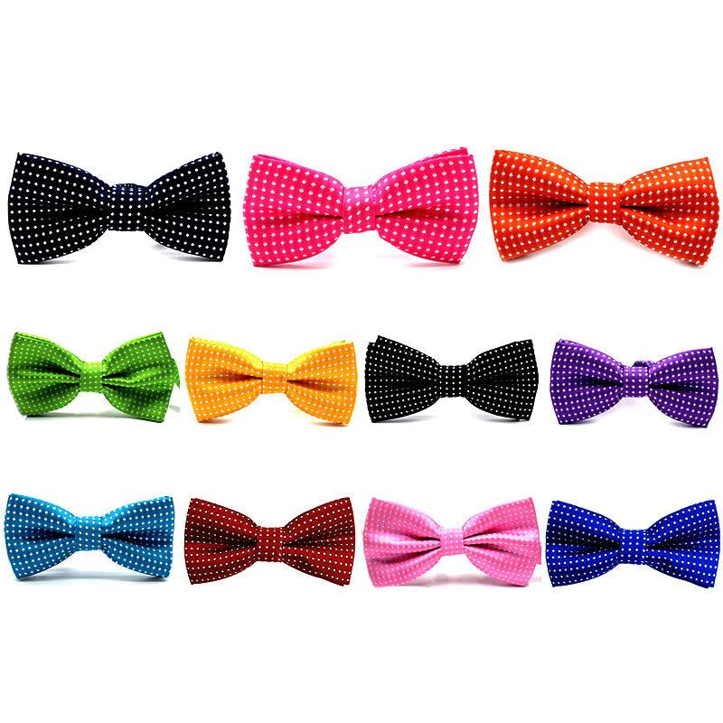 Boys Bow Tie Polka Dot Necktie Baby Children Kids Neck Bow Ties Toddler Wedding