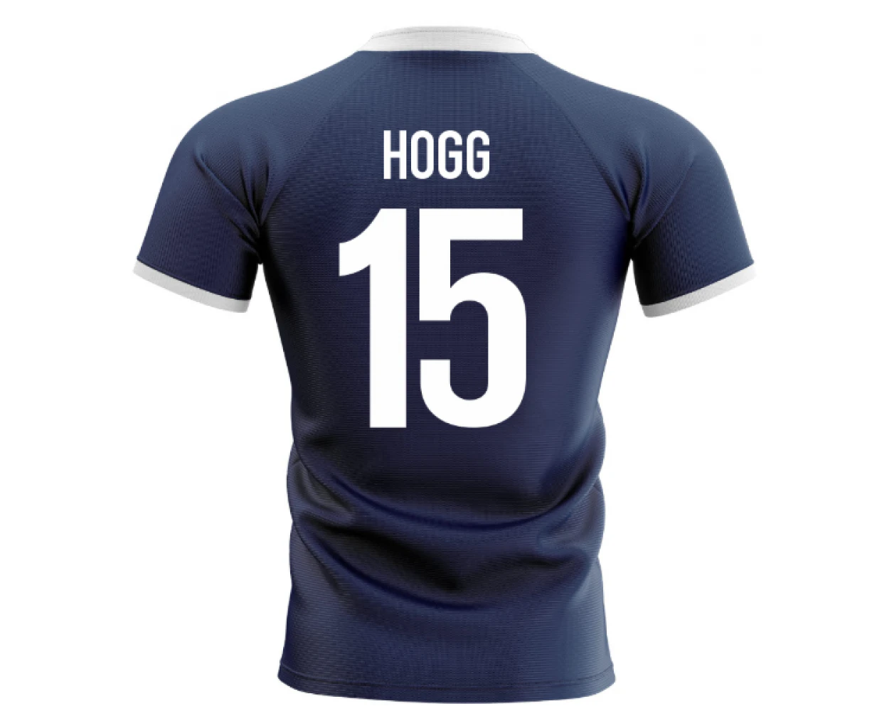 2023-2024 Scotland Flag Concept Rugby Shirt (Hogg 15)