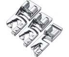 Narrow Rolled Hem Sewing Machine Presser Foot Set Suitable For Household Multi-function Sewing Machines 3 Mm, 4 Mm And 6 Mm (3pcs)