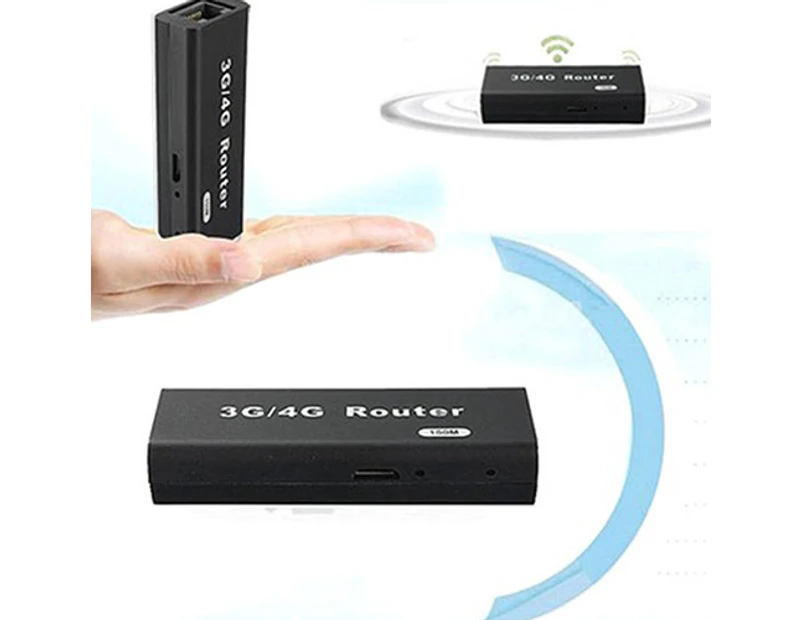 Buutrh Mini Portable 3G/4G WiFi Wlan RJ45 USB Wireless Router