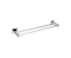 Stainless Steel 800mm Double Towel Racks Rails Bars Bathroom towel hanger holder Square Chrome