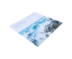 Table Cloths Easy Cleaning Natural Casual Style Decorative Practical Polyester Fiber Tablecloths Decoration For Restaurant Waving Rock Pattern 140X180Cm