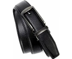 Leather Ratchet Belts for Men 1 1/4" Comfort with Click Buckle, Dress Belt Adjustable Trim to Exact Fit