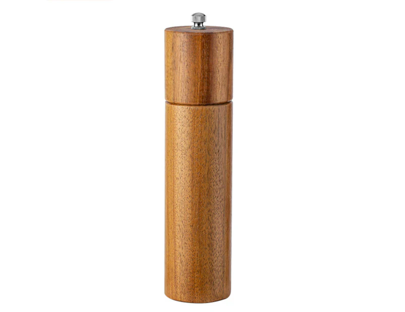 Wooden Salt and Pepper Grinder Set - Acacia Wood Pepper Mill & Salt Grinder with Adjustable Coarseness 8 inch brief bag