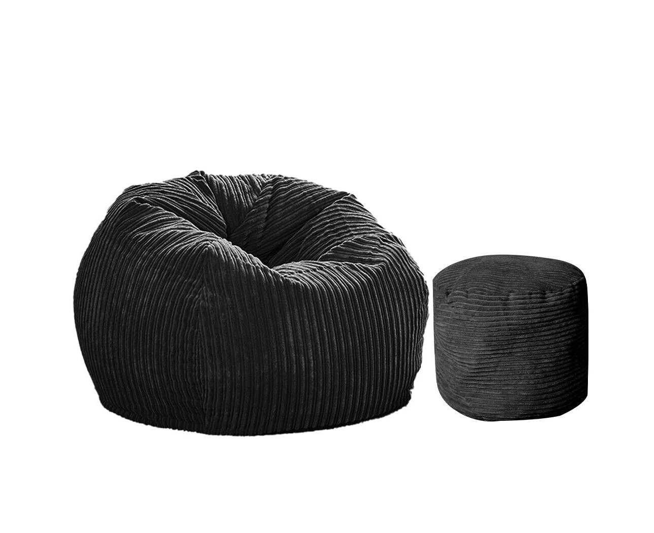 Bean Bag Chair Cover Corduroy️ Home Seat Lazy Sofa Large Footstool Cover