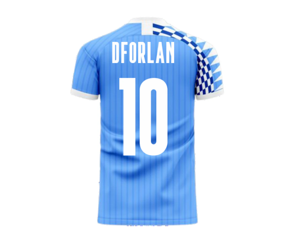 Uruguay 2023-2024 Home Concept Football Kit (Libero) (D FORLAN 10)