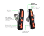 1 Pair Widely Used Bike Brake Pads Mounting Orientation Mark Sludge Removal Accessories Anti-lock Brake Pads for Bicycle - Orange & Black